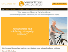 Tablet Screenshot of normanmarcuspaininstitute.com